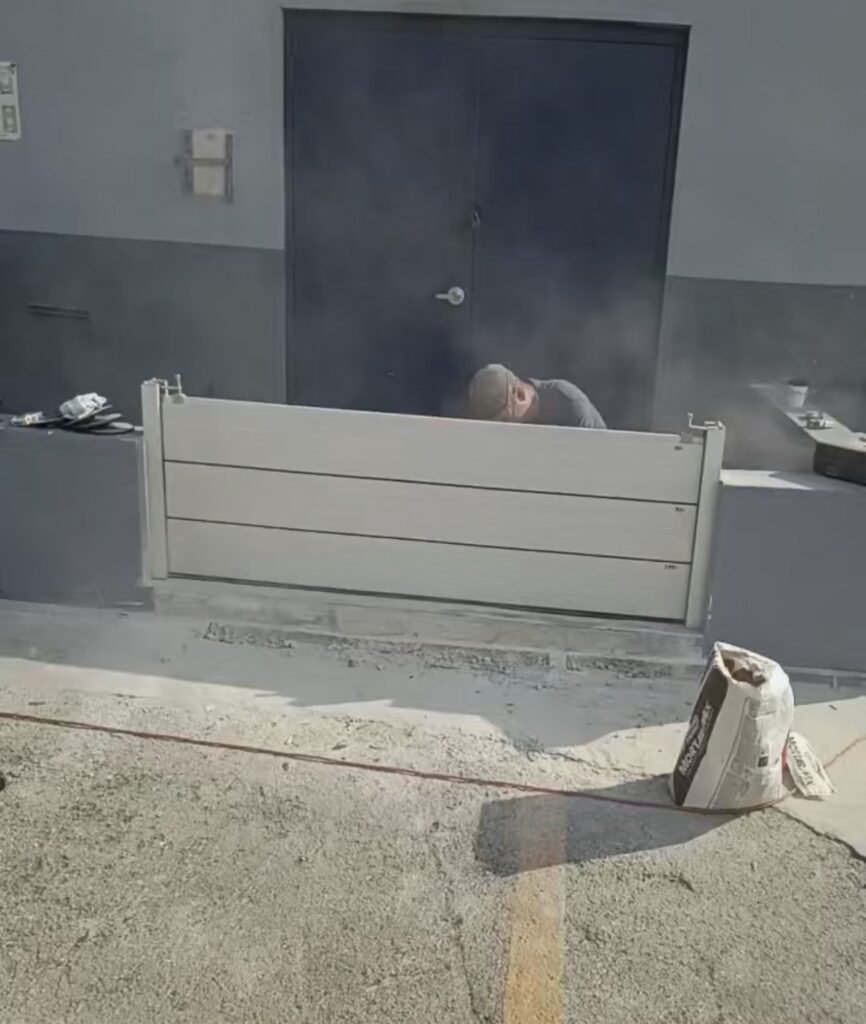 miami-gardens-aluminum-flood-barrier-entrance-a